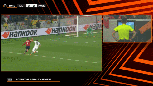 L'Equipe: Bộ phận trọng tài UEFA cho rằng trọng tài không phán đoán sai ở trận Lille 3-4 Thessaloniki