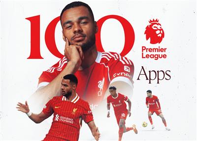 Vào một đêm quan trọng, Gakpo đã có trận đấu thứ 100 ở Premier League cho Liverpool.